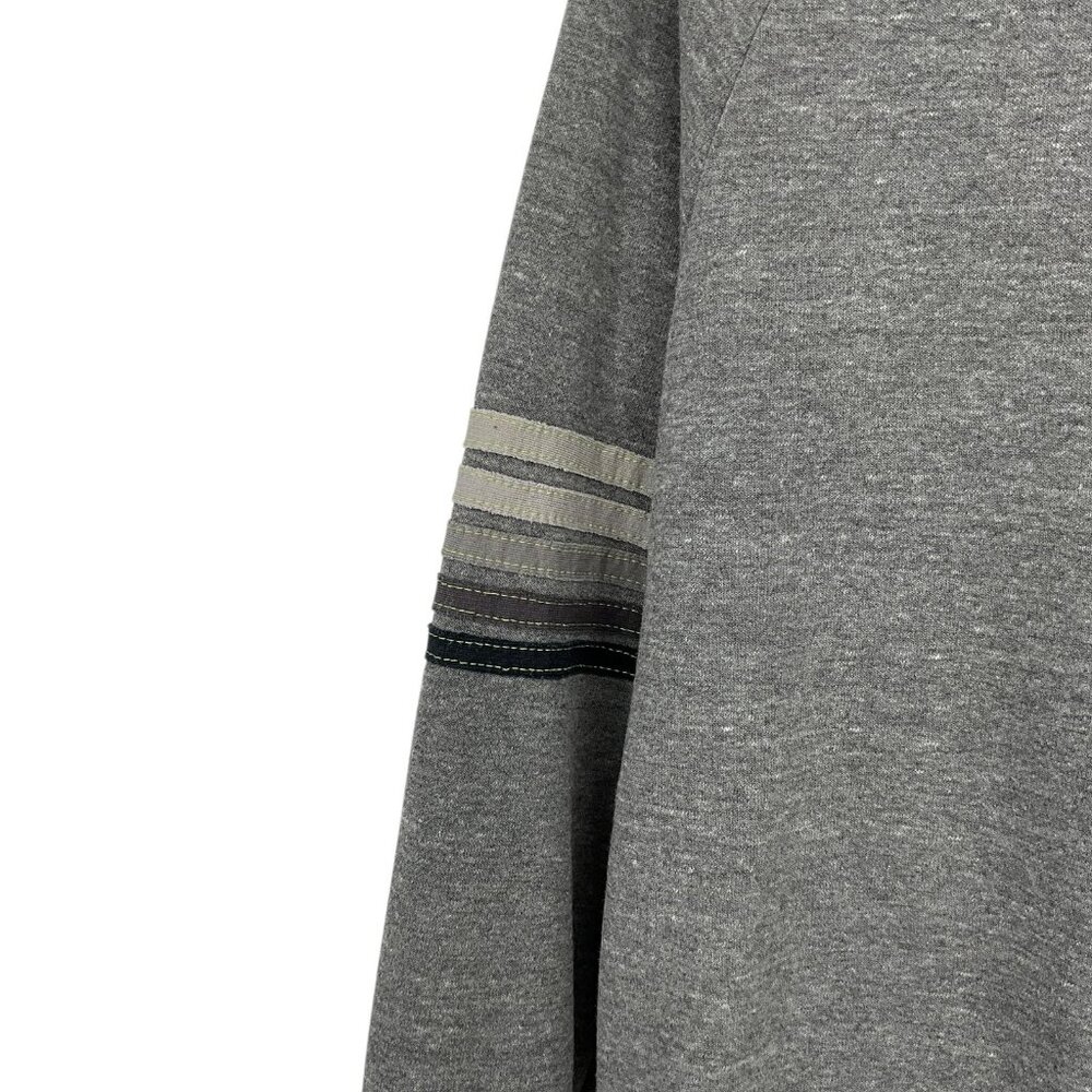 Aviator Nation Rugby Stitch Crew Sweatshirt Heather Gray Unisex Small Crew Neck - Picture 3 of 12